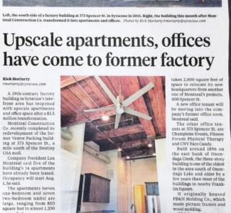 Upscale apartments, offices have come to former factory