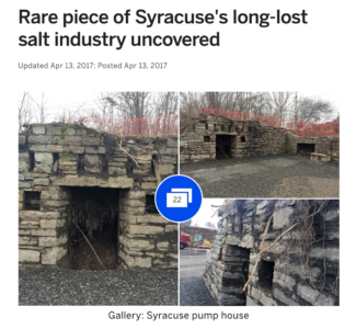Rare piece of Syracuse's long-lost salt industry uncovered