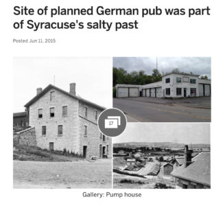 Site of planned german pub was part of Syracuse's salty past