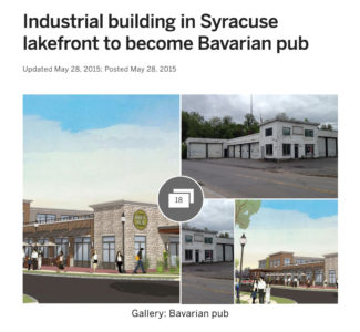 Industrial building in Syracuse lakefront to become Bavarian pub