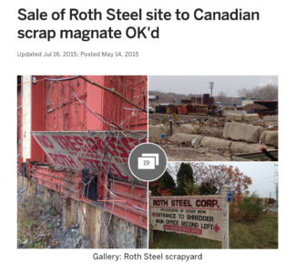 Sale of Roth Steel site to Canadian scrap magnate OK'd
