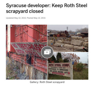 Syracuse developer: Keep Roth Steel scrapyard closed