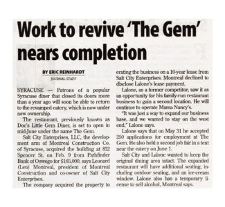work to revive the gem nears completion